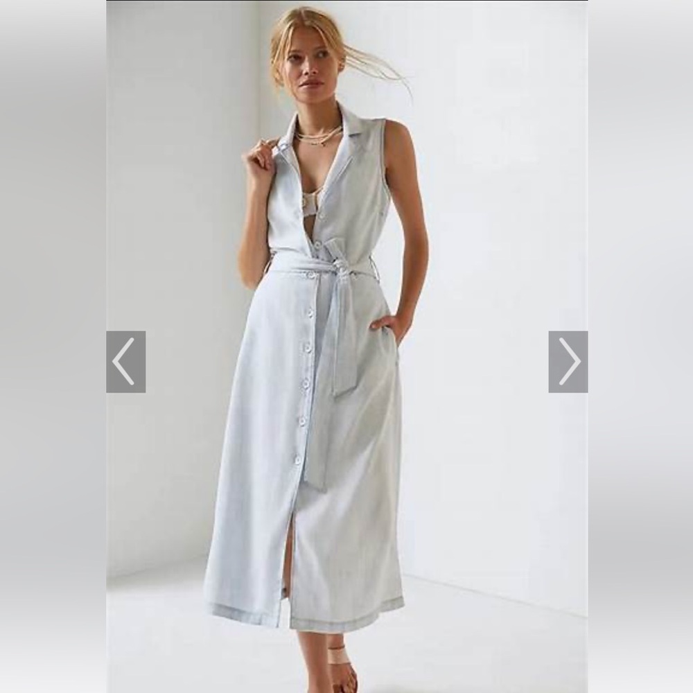 Cloth and Stone button front maxi dress